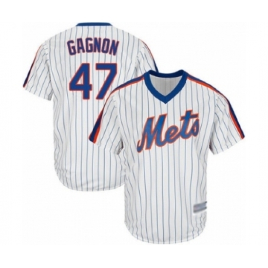 Youth New York Mets #22 Drew Gagnon Authentic White Alternate Cool Base Baseball Player Jersey Youth New York Mets #22 Drew Gagnon Authentic White Alternate Cool Base Baseball Player Jersey