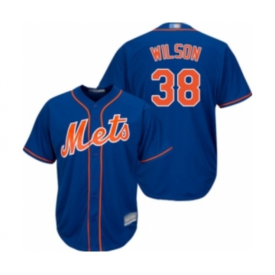 Youth New York Mets #38 Justin Wilson Authentic Royal Blue Alternate Home Cool Base Baseball Player Jersey Youth New York Mets #38 Justin Wilson Authentic Royal Blue Alternate Home Cool Base Baseball Player Jersey