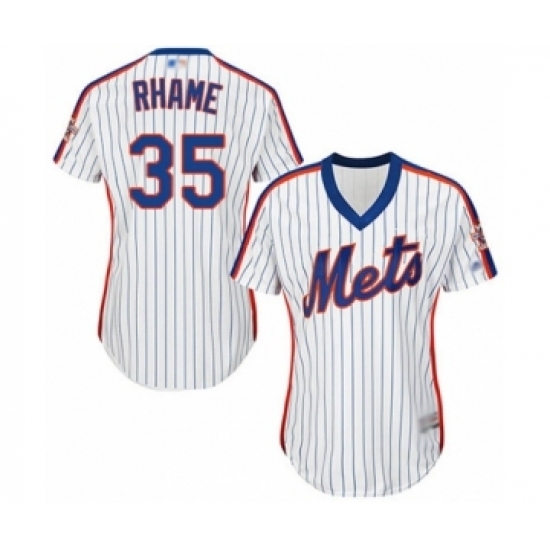 Women's New York Mets #35 Jacob Rhame Authentic White Alternate Cool Base Baseball Player Jersey Women's New York Mets #35 Jacob Rhame Authentic White Alternate Cool Base Baseball Player Jersey