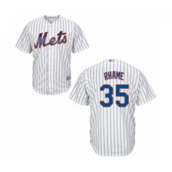 Youth New York Mets #35 Jacob Rhame Authentic White Home Cool Base Baseball Player Jersey Youth New York Mets #35 Jacob Rhame Authentic White Home Cool Base Baseball Player Jersey