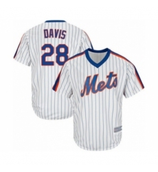 Youth New York Mets #28 J.D. Davis Authentic White Alternate Cool Base Baseball Player Jersey