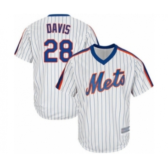 Youth New York Mets #28 J.D. Davis Authentic White Alternate Cool Base Baseball Player Jersey Youth New York Mets #28 J.D. Davis Authentic White Alternate Cool Base Baseball Player Jersey