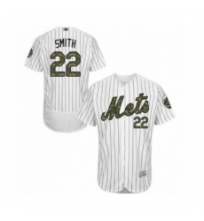 Men's New York Mets #22 Dominic Smith Authentic White 2016 Memorial Day Fashion Flex Base Baseball Player Jersey