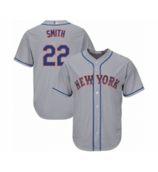 Youth New York Mets #22 Dominic Smith Authentic Grey Road Cool Base Baseball Player Jersey
