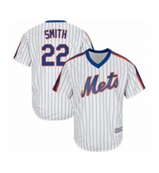 Youth New York Mets #22 Dominic Smith Authentic White Alternate Cool Base Baseball Player Jersey