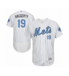 Men's New York Mets #19 Sam Haggerty Authentic White 2016 Father's Day Fashion Flex Base Baseball Player Jersey Men's New York Mets #19 Sam Haggerty Authentic White 2016 Father's Day Fashion Flex Base Baseball Player Jersey