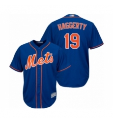 Youth New York Mets #19 Sam Haggerty Authentic Royal Blue Alternate Home Cool Base Baseball Player Jersey Youth New York Mets #19 Sam Haggerty Authentic Royal Blue Alternate Home Cool Base Baseball Player Jersey