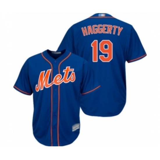 Youth New York Mets #19 Sam Haggerty Authentic Royal Blue Alternate Home Cool Base Baseball Player Jersey Youth New York Mets #19 Sam Haggerty Authentic Royal Blue Alternate Home Cool Base Baseball Player Jersey