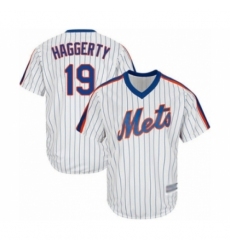 Youth New York Mets #19 Sam Haggerty Authentic White Alternate Cool Base Baseball Player Jersey Youth New York Mets #19 Sam Haggerty Authentic White Alternate Cool Base Baseball Player Jersey