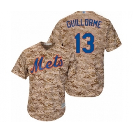 Men's New York Mets #13 Luis Guillorme Authentic Camo Alternate Cool Base Baseball Player Jersey Men's New York Mets #13 Luis Guillorme Authentic Camo Alternate Cool Base Baseball Player Jersey