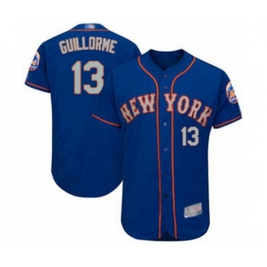 Men's New York Mets #13 Luis Guillorme Royal Gray Alternate Flex Base Authentic Collection Baseball Player Jersey Men's New York Mets #13 Luis Guillorme Royal Gray Alternate Flex Base Authentic Collection Baseball Player Jersey