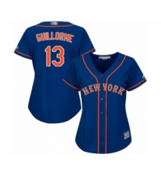 Women's New York Mets #13 Luis Guillorme Authentic Royal Blue Alternate Road Cool Base Baseball Player Jersey Women's New York Mets #13 Luis Guillorme Authentic Royal Blue Alternate Road Cool Base Baseball Player Jersey