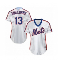 Women's New York Mets #13 Luis Guillorme Authentic White Alternate Cool Base Baseball Player Jersey Women's New York Mets #13 Luis Guillorme Authentic White Alternate Cool Base Baseball Player Jersey