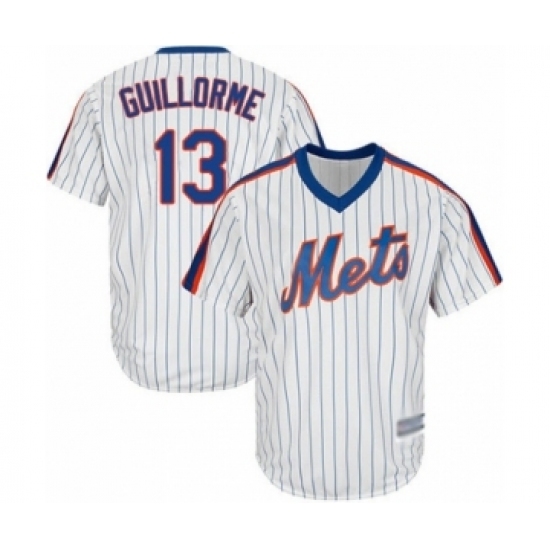 Youth New York Mets #13 Luis Guillorme Authentic White Alternate Cool Base Baseball Player Jersey Youth New York Mets #13 Luis Guillorme Authentic White Alternate Cool Base Baseball Player Jersey