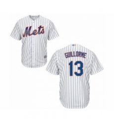 Youth New York Mets #13 Luis Guillorme Authentic White Home Cool Base Baseball Player Jersey Youth New York Mets #13 Luis Guillorme Authentic White Home Cool Base Baseball Player Jersey