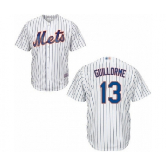 Youth New York Mets #13 Luis Guillorme Authentic White Home Cool Base Baseball Player Jersey Youth New York Mets #13 Luis Guillorme Authentic White Home Cool Base Baseball Player Jersey