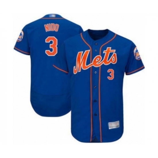 Men's New York Mets #3 Tomas Nido Royal Blue Alternate Flex Base Authentic Collection Baseball Player Jersey Men's New York Mets #3 Tomas Nido Royal Blue Alternate Flex Base Authentic Collection Baseball Player Jersey