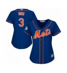 Women's New York Mets #3 Tomas Nido Authentic Royal Blue Alternate Home Cool Base Baseball Player Jersey Women's New York Mets #3 Tomas Nido Authentic Royal Blue Alternate Home Cool Base Baseball Player Jersey