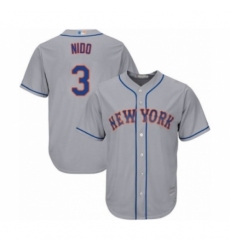 Youth New York Mets #3 Tomas Nido Authentic Grey Road Cool Base Baseball Player Jersey Youth New York Mets #3 Tomas Nido Authentic Grey Road Cool Base Baseball Player Jersey