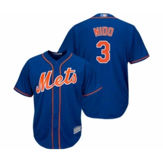 Youth New York Mets #3 Tomas Nido Authentic Royal Blue Alternate Home Cool Base Baseball Player Jersey Youth New York Mets #3 Tomas Nido Authentic Royal Blue Alternate Home Cool Base Baseball Player Jersey