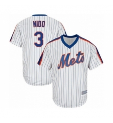 Youth New York Mets #3 Tomas Nido Authentic White Alternate Cool Base Baseball Player Jersey Youth New York Mets #3 Tomas Nido Authentic White Alternate Cool Base Baseball Player Jersey