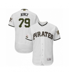 Men's Pittsburgh Pirates #79 Williams Jerez White Alternate Authentic Collection Flex Base Baseball Player Jersey