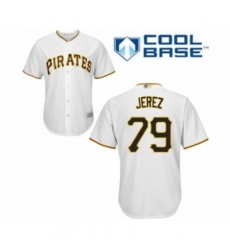 Youth Pittsburgh Pirates #79 Williams Jerez Authentic White Home Cool Base Baseball Player Jersey