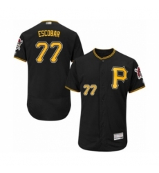 Men's Pittsburgh Pirates #77 Luis Escobar Black Alternate Flex Base Authentic Collection Baseball Player Jersey Men's Pittsburgh Pirates #77 Luis Escobar Black Alternate Flex Base Authentic Collection Baseball Player Jersey