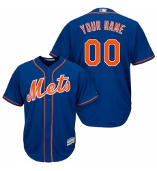 Men's New York Mets Majestic Royal Cool Base Custom Jersey