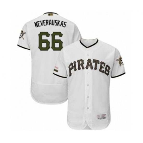 Men's Pittsburgh Pirates #66 Dovydas Neverauskas White Alternate Authentic Collection Flex Base Baseball Player Jersey Men's Pittsburgh Pirates #66 Dovydas Neverauskas White Alternate Authentic Collection Flex Base Baseball Player Jersey