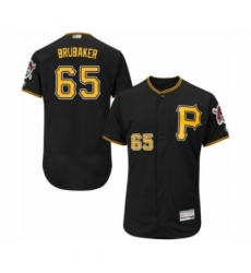 Men's Pittsburgh Pirates #65 J.T. Brubaker Black Alternate Flex Base Authentic Collection Baseball Player Jersey Men's Pittsburgh Pirates #65 J.T. Brubaker Black Alternate Flex Base Authentic Collection Baseball Player Jersey