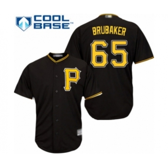 Youth Pittsburgh Pirates #65 J.T. Brubaker Authentic Black Alternate Cool Base Baseball Player Jersey Youth Pittsburgh Pirates #65 J.T. Brubaker Authentic Black Alternate Cool Base Baseball Player Jersey
