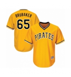 Youth Pittsburgh Pirates #65 J.T. Brubaker Authentic Gold Alternate Cool Base Baseball Player Jersey Youth Pittsburgh Pirates #65 J.T. Brubaker Authentic Gold Alternate Cool Base Baseball Player Jersey