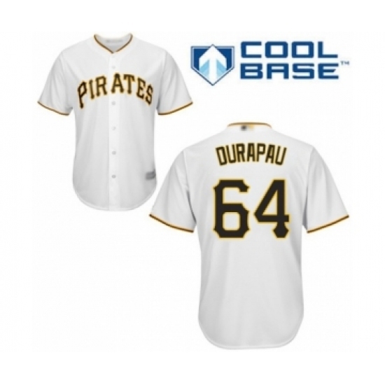 Youth Pittsburgh Pirates #64 Montana DuRapau Authentic White Home Cool Base Baseball Player Jersey Youth Pittsburgh Pirates #64 Montana DuRapau Authentic White Home Cool Base Baseball Player Jersey