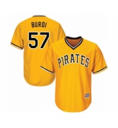 Youth Pittsburgh Pirates #57 Nick Burdi Authentic Gold Alternate Cool Base Baseball Player Jersey Youth Pittsburgh Pirates #57 Nick Burdi Authentic Gold Alternate Cool Base Baseball Player Jersey