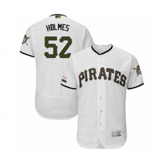 Men's Pittsburgh Pirates #52 Clay Holmes White Alternate Authentic Collection Flex Base Baseball Player Jersey Men's Pittsburgh Pirates #52 Clay Holmes White Alternate Authentic Collection Flex Base Baseball Player Jersey