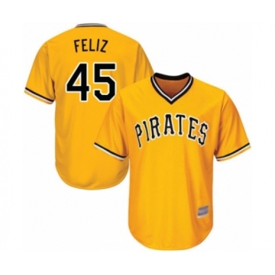 Youth Pittsburgh Pirates #45 Michael Feliz Authentic Gold Alternate Cool Base Baseball Player Jersey Youth Pittsburgh Pirates #45 Michael Feliz Authentic Gold Alternate Cool Base Baseball Player Jersey