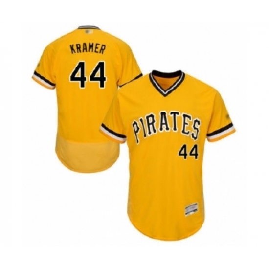 Men's Pittsburgh Pirates #44 Kevin Kramer Gold Alternate Flex Base Authentic Collection Baseball Player Jersey Men's Pittsburgh Pirates #44 Kevin Kramer Gold Alternate Flex Base Authentic Collection Baseball Player Jersey