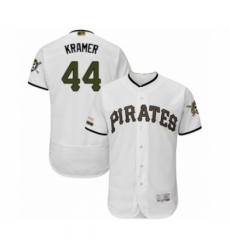 Men's Pittsburgh Pirates #44 Kevin Kramer White Alternate Authentic Collection Flex Base Baseball Player Jersey Men's Pittsburgh Pirates #44 Kevin Kramer White Alternate Authentic Collection Flex Base Baseball Player Jersey