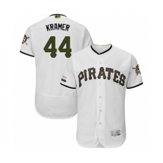 Men's Pittsburgh Pirates #44 Kevin Kramer White Alternate Authentic Collection Flex Base Baseball Player Jersey Men's Pittsburgh Pirates #44 Kevin Kramer White Alternate Authentic Collection Flex Base Baseball Player Jersey