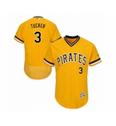 Men's Pittsburgh Pirates #3 Cole Tucker Gold Alternate Flex Base Authentic Collection Baseball Player Jersey Men's Pittsburgh Pirates #3 Cole Tucker Gold Alternate Flex Base Authentic Collection Baseball Player Jersey