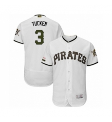 Men's Pittsburgh Pirates #3 Cole Tucker White Alternate Authentic Collection Flex Base Baseball Player Jersey Men's Pittsburgh Pirates #3 Cole Tucker White Alternate Authentic Collection Flex Base Baseball Player Jersey