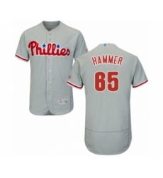 Men's Philadelphia Phillies #65 JD Hammer Grey Road Flex Base Authentic Collection Baseball Player Jersey Men's Philadelphia Phillies #65 JD Hammer Grey Road Flex Base Authentic Collection Baseball Player Jersey