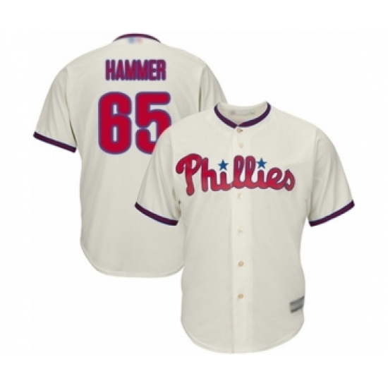 Youth Philadelphia Phillies #65 JD Hammer Authentic Cream Alternate Cool Base Baseball Player Jersey Youth Philadelphia Phillies #65 JD Hammer Authentic Cream Alternate Cool Base Baseball Player Jersey