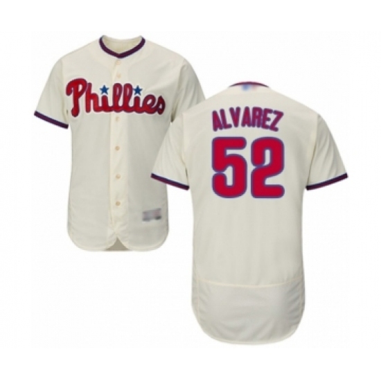Men's Philadelphia Phillies #52 Jose Alvarez Cream Alternate Flex Base Authentic Collection Baseball Player Jersey Men's Philadelphia Phillies #52 Jose Alvarez Cream Alternate Flex Base Authentic Collection Baseball Player Jersey