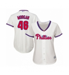 Women's Philadelphia Phillies #46 Adam Morgan Authentic Cream Alternate Cool Base Baseball Player Jersey Women's Philadelphia Phillies #46 Adam Morgan Authentic Cream Alternate Cool Base Baseball Player Jersey