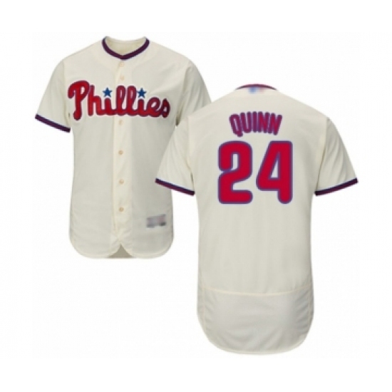 Men's Philadelphia Phillies #24 Roman Quinn Cream Alternate Flex Base Authentic Collection Baseball Player Jersey Men's Philadelphia Phillies #24 Roman Quinn Cream Alternate Flex Base Authentic Collection Baseball Player Jersey